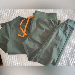 Figgs Olive Green Scrub set